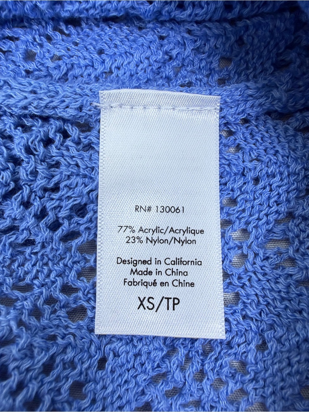 L*SPACE Sweet Talk Knit Set Blue NWT Top S Skirt XS - Picture 11 of 16